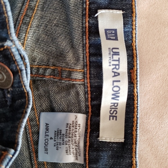 Gap Ultra Low Rise Stretch Denim Jeans Size 4 - Picture 3 of 7